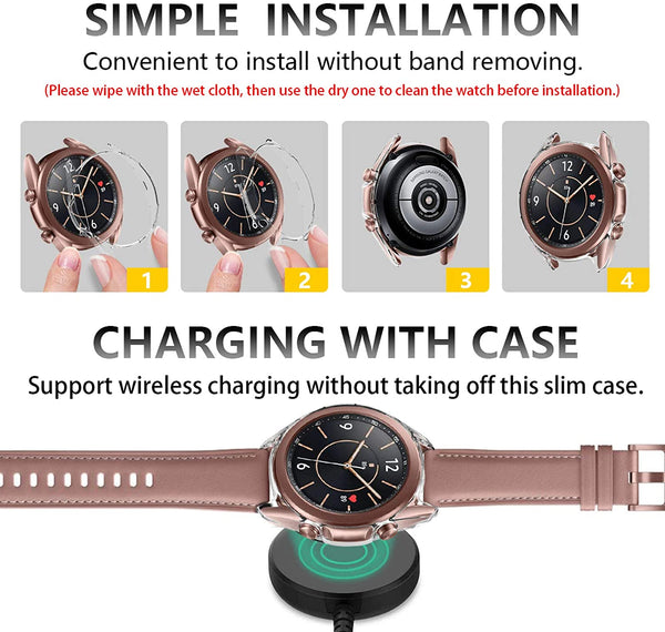 Samsung Galaxy Watch 3 TPU Clear case 2 pack