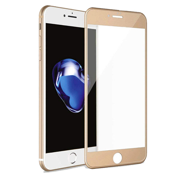 iPhone 7 Curved Glass Screen Protector - Gold
