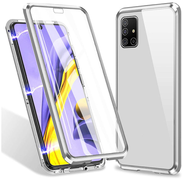 Tough Glass Magnetic Case for Samsung Galaxy A51