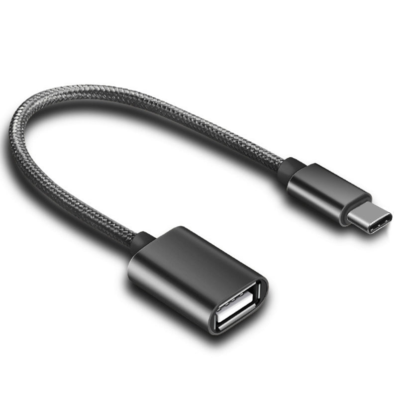 Nylon USB Type C to USB OTG Adapter