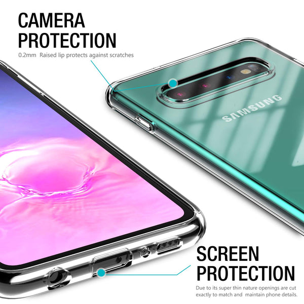 Clear gel case for Samsung Galaxy S10